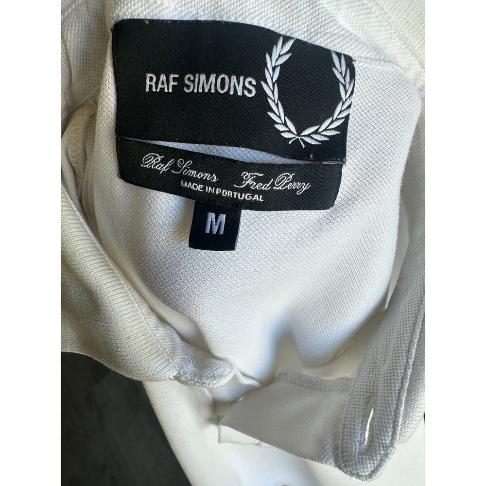 RAF SIMONS Women’s White Polo Shirt Size Medium - Picture 5 of 8